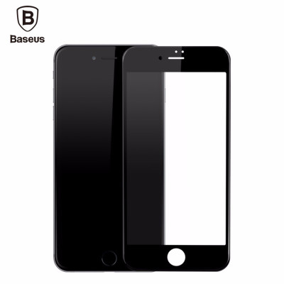 Скрийн протектори Скрийн протектори за Apple Iphone Скрийн протектор от закалено стъкло 3D Full Cover Оригинален BASEUS за Apple Iphone 7 Plus 5.5 / Apple iPhone 8 Plus 5.5 черен кант